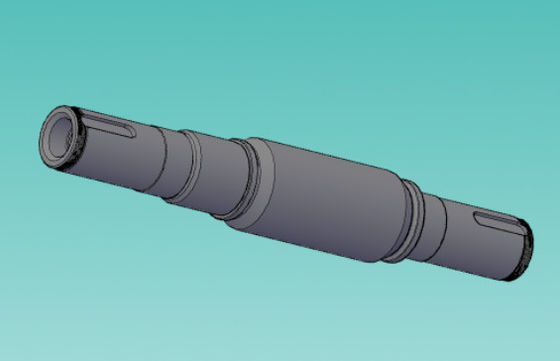 H200N2 TlT أجزاء المروحة المحورية المروحة المغزل 42CrMo-5 المواد 1750mm الطول